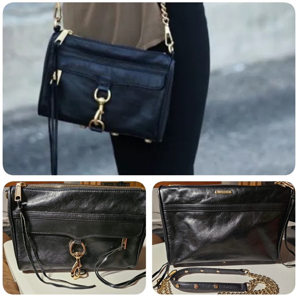 Rebecca Minkoff Mac Daddy NWOT Extra Fringe Dust Cover Black with Gold Hardware